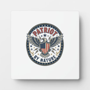 Patriot Von Natur Aus Patriotisch Kühnes Patriotis Fotoplatte
