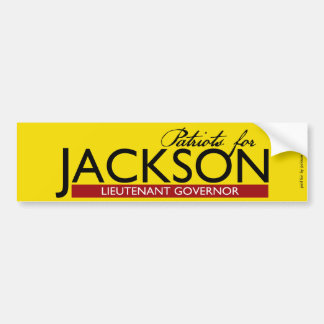 Patrioten für Jackson für lt Governor Bumper Stick Autoaufkleber