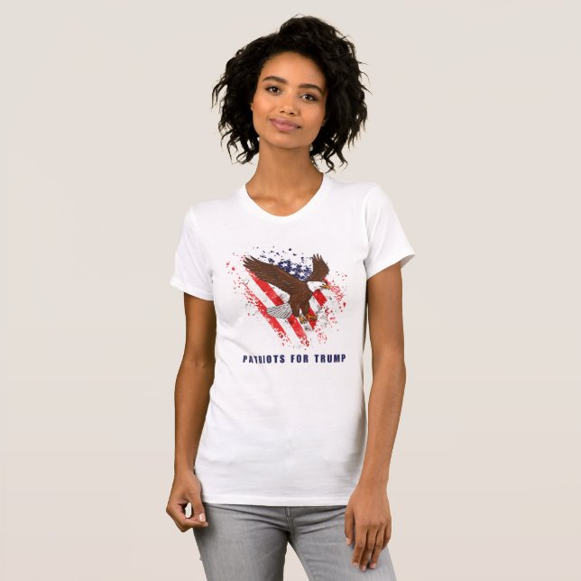 Patrioten für Trump T-Shirt (Vorne ganz)