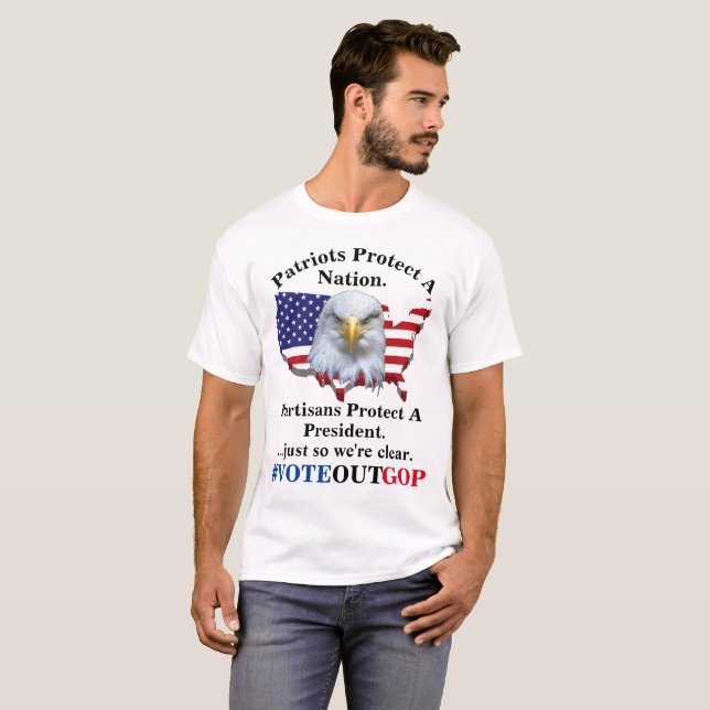 Patrioten schützen eine Nation......Partisans Prot T-Shirt (Vorne ganz)