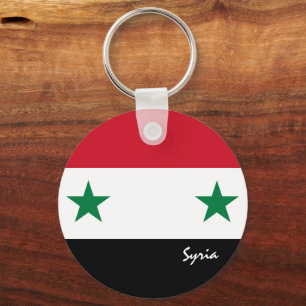 Patrioten/Sport aus Syrien und der syrischen Flagg Schlüsselanhänger