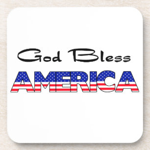 Patrioter Gott segne Amerika Getränkeuntersetzer