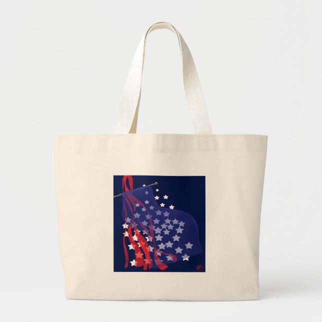 Patriothandtasche Jumbo Stoffbeutel (Vorne)