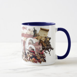 Patriotic 1776 American Independence History Tasse