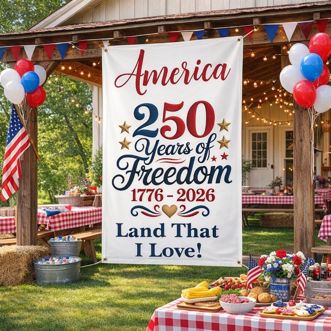 Patriotic 250‑Year Milestone Design  Banner (Von Creator hochgeladen)