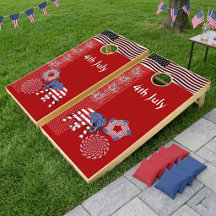 Patriotic 4. Juli American Flag Elephant Feuerwerk