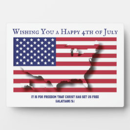 PATRIOTIC 4. JULI Custom Christlich Fotoplatte