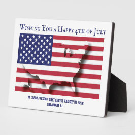 PATRIOTIC 4. JULI Custom Christlich Fotoplatte