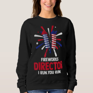 Patriotic 4. Juli Feuerwerk Direktor Ich leite Sie Sweatshirt