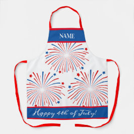 Patriotic 4. Juli Feuerwerk Party GRILLEN Schürze