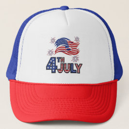 Patriotic 4. Juli Mesh Cap Truckerkappe