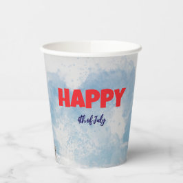Patriotic 4. Juli Paper Cups - Red White Blue Pappbecher