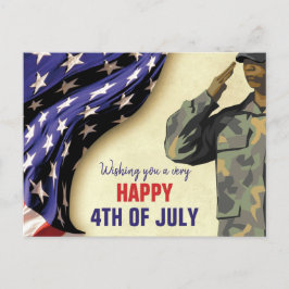 Patriotic 4. JULI Postkarte