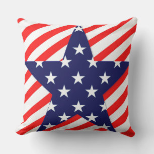 Patriotic, 4. Juli, Star Design Kissen Für Draußen