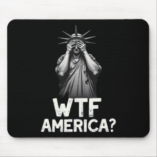 Patriotic 4. Juli Statue der Freiheit Wtf amerikan Mousepad