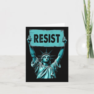 Patriotic 4. Juli Statue of Liberty Resist Tru Karte