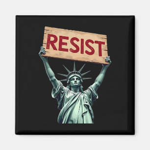 Patriotic 4. Juli Statue of Liberty Resist Tru Magnet