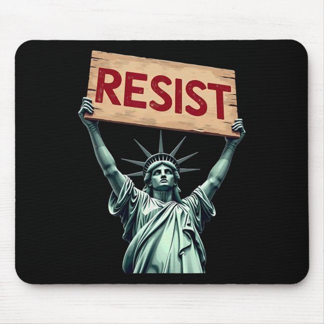 Patriotic 4. Juli Statue of Liberty Resist Tru Mousepad (Vorne)