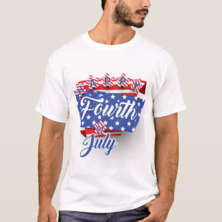 Patriotic 4. Juli T - Shirt Design - Feier