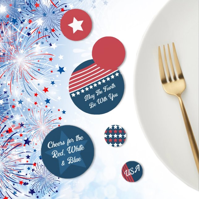 Patriotic 4. Juli Table Confetti Konfetti (Von Creator hochgeladen)