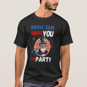 Patriotic 4. Juli Uncle Sam Will Ihnen zu Par T-Shirt