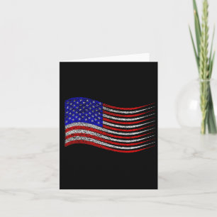 Patriotic 4. Juli US-amerikanische Flaggenwinde Karte