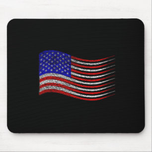 Patriotic 4. Juli US-amerikanische Flaggenwinde Mousepad