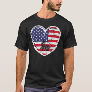 Patriotic 4. Juli US Flag Red White & Blue Tig T-Shirt