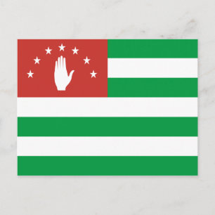 Patriotic Abchasia Flag Postkarte