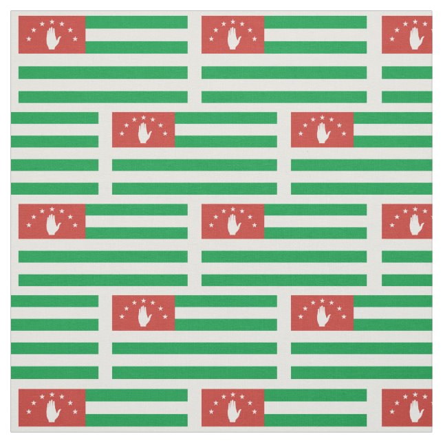Patriotic Abchasia Flag Stoff (Muster)