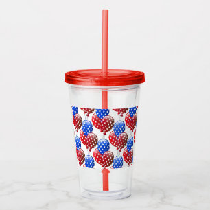 Patriotic Acrylic Tumbler Acryltrinkbecher