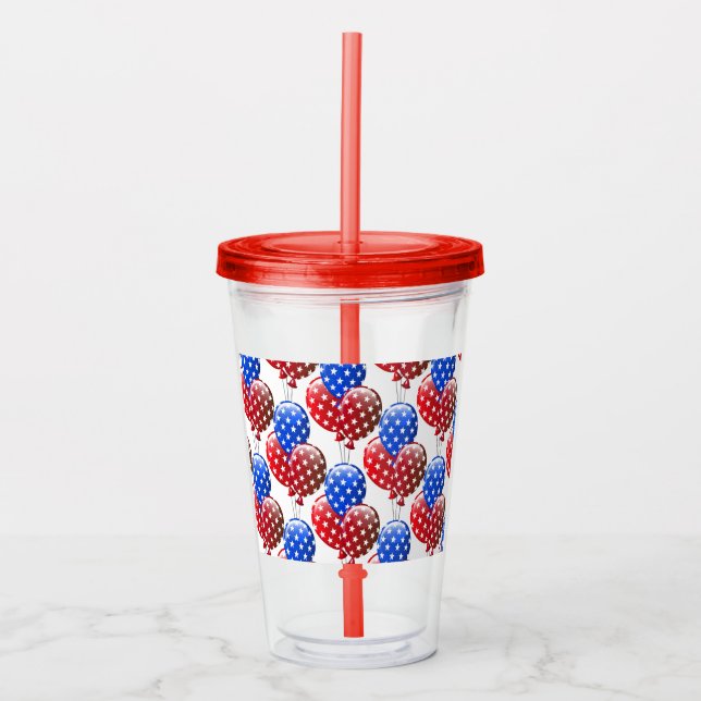 Patriotic Acrylic Tumbler Acryltrinkbecher (Vorderseite)
