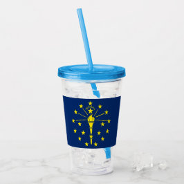 Patriotic Acrylic Tumbler mit der Flagge von India Acryltrinkbecher