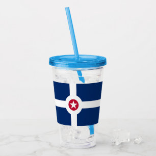 Patriotic Acrylic Tumbler mit Indianapolis Acryltrinkbecher