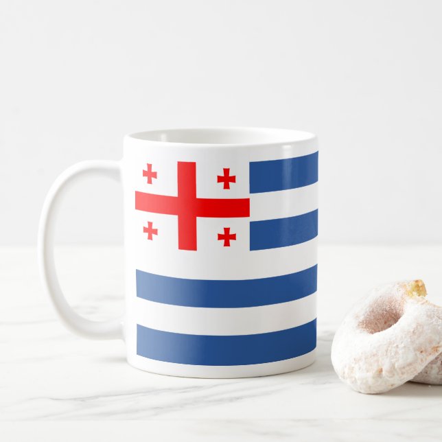 Patriotic Adjara Flag Kaffeetasse (Mit Donut)