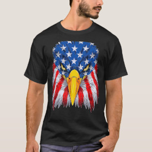 Patriotic Adler 4. Juli US-amerikanische Flagge Me T-Shirt