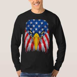 Patriotic Adler 4. Juli US-amerikanische Flagge Me T-Shirt