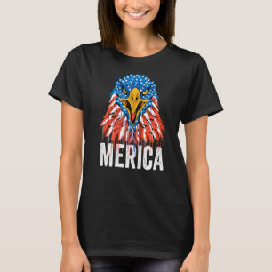 Patriotic Adler 4. Juli US-amerikanische Flagge Me T-Shirt