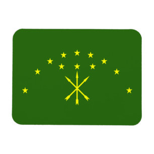 Patriotic Adygea Flag Magnet