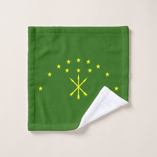 Patriotic Adygea Flag Waschlappen (Waschlappen)