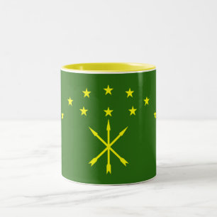 Patriotic Adygea Flag Zweifarbige Tasse
