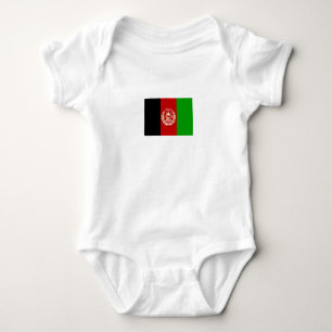 Patriotic Afghanistan Flag Baby Strampler