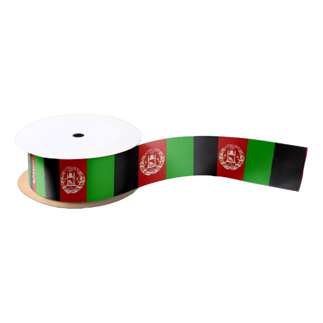 Patriotic Afghanistan Flag Satinband (Spule)