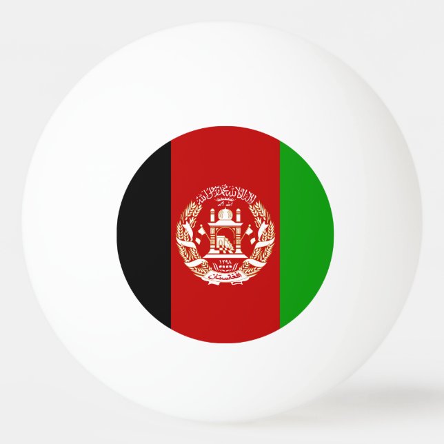 Patriotic Afghanistan Flag Tischtennisball (Vorderseite)
