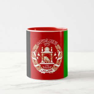 Patriotic Afghanistan Flag Zweifarbige Tasse