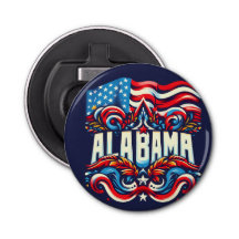 Patriotic Alabama Decorative Flaschenöffner