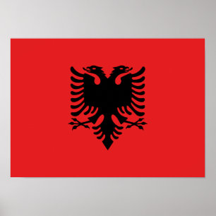 Patriotic Albanian Flag Poster