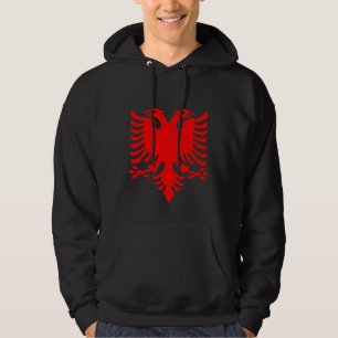 Patriotic Albanien Hoodie, albanische Flaggenmode Hoodie