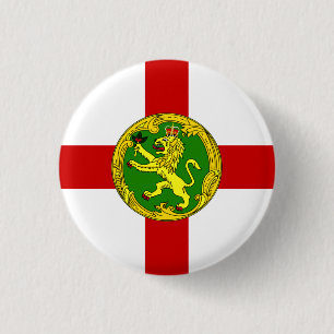 Patriotic Alderney Flag Button