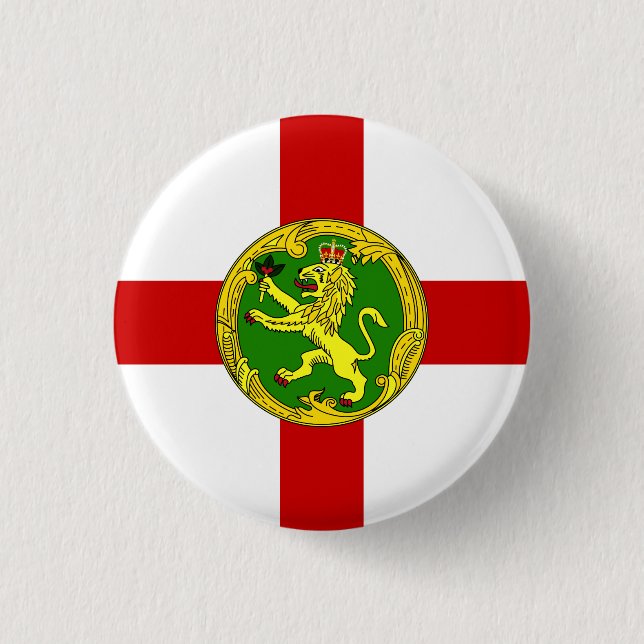 Patriotic Alderney Flag Button (Vorderseite)